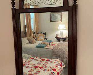 Wood Framed Wall Mirror