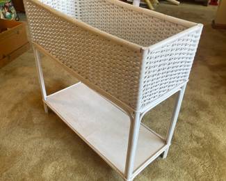 Vintage Wicker Plant Stand
