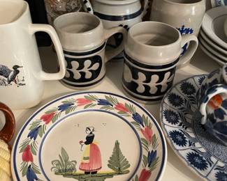 Pottery Handled Mugs