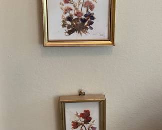Framed Pressed Flower Art