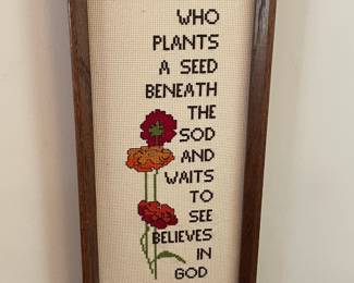 Framed Needlepoint