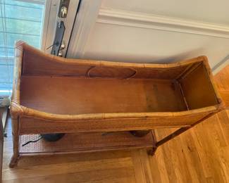 Vintage Bamboo & Rattan Planter