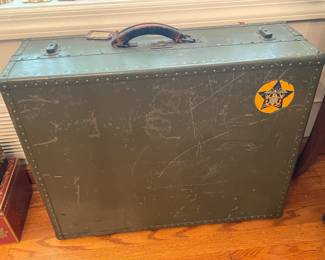 Antique U.S. Navy Seapack By Hartman Colgate Military Suitcase Trunk
