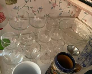 Assorted Kitchen Contents (Bakeware, China, Glassware, Etc.)