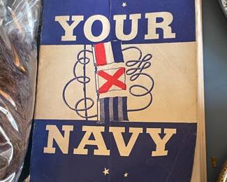 Vintage Navy Bookl