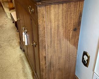 Marble Top Wooden 2 Door Cabinet