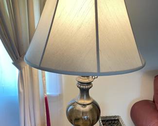 Glass & Metal Table Lamp (2 Available)