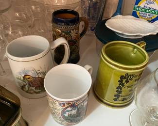 Assorted Kitchen Contents (Bakeware, China, Glassware, Etc.)