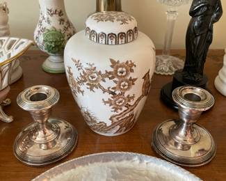 Sterling Silver Candlestick Holders