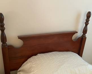 Twin Beds W/ Antique Wooden Headboards