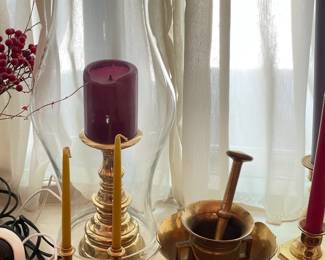 Brass Candlestick Holders