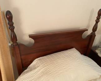 Twin Beds W/ Antique Wooden Headboards