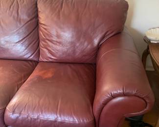 Leather Loveseat