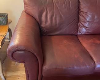 Leather Loveseat