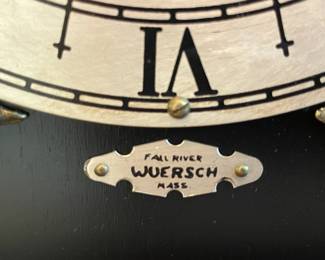 Fall River Wuersch Massachusetts Mantel Clock