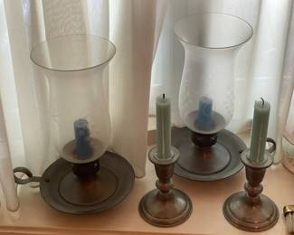 Pewter Candlestick Holders