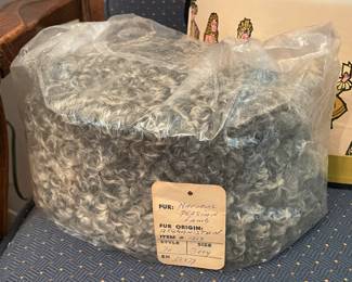 Vintage Natural Persian Lamb Hat From Afghanistan