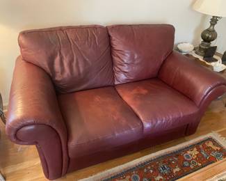 Leather Loveseat