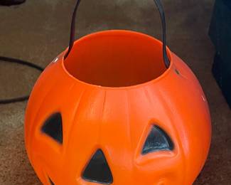 Vintage Halloween Pumpkin Pail