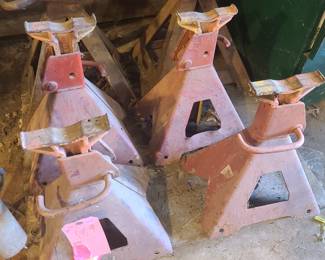 set of 4 jack stands, heavy duty