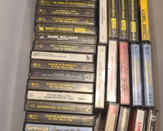 mixed lot of music cassettes
