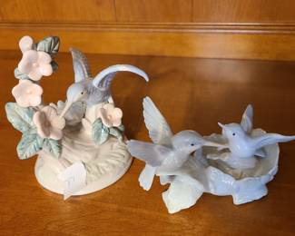 Hummingbird figurines lot