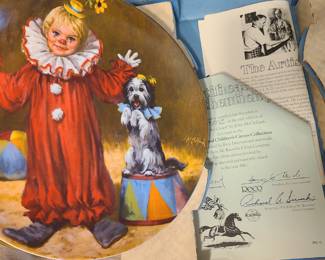 VTG RECO Tommy the Clown collectible plate