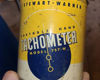 vintage Stewart Warner tachometer