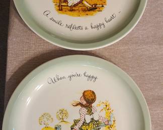 VTG Holly Hobbie plates lot