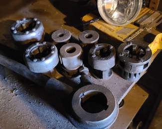 pipe threader tool with thread attachments