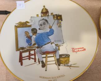 Norman Rockwell larger collectible plate