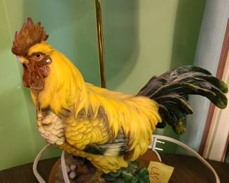 rooster lamp decor