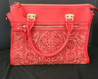 Segolene Paris Red Medium Handbag