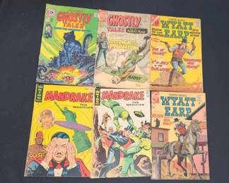 Charlton Comics Ghostly Tales Wyatt Earp Mandrake The Magician