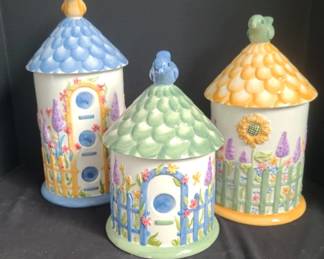 Mesa International Bird House Canister Set of Three