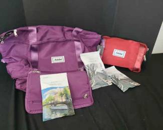 2 Foldie Travel Bags With 3 Travel Kits