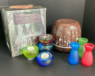 Whispering Woods Essential Oils Diffuser And Candle Votives And Vases
