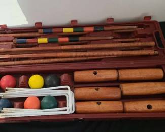 Vintage Croquet Set