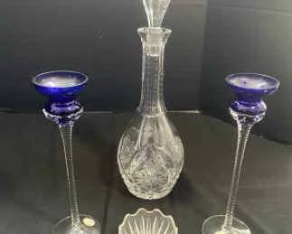 Romanian And Yugoslavian Handcrafted Crystal And Cut Glass Collection