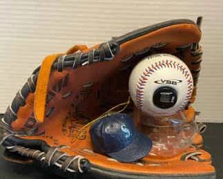 Mizuno Max Flex Baseball Mitt Virtual Speed Ball Mariners Ornament