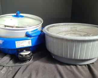 Aroma Deluxe Super Pot With Rival Indoor Crock Grill