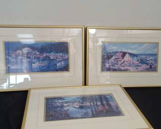 3 San Juan Island Art Prints Two Signed