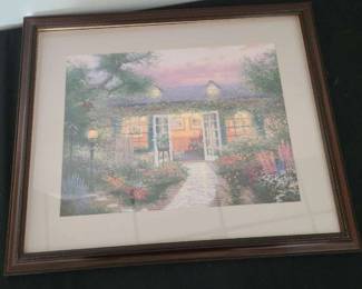 Thomas Kinkade Studio In The Garden Print