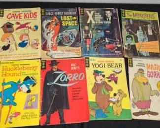 Vintage 1960s Comics HannaBarbera Space Family Robinson The Munsters Zorro Yogi Bear