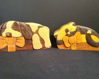2 Hand Crafted Puzzle Boxes By Daniel Terrico