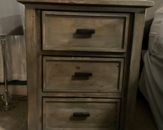 Reclaimed pine nightstand