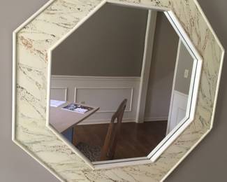 Mirror with lacquered frame.