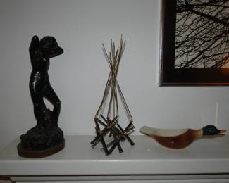 1955 AMR Nude Statue and other bric-a-brac