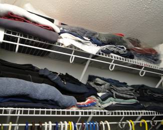 Lots of men's clothes