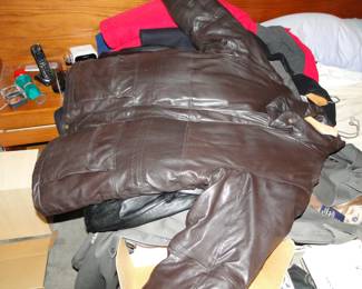 Leather and other jackets